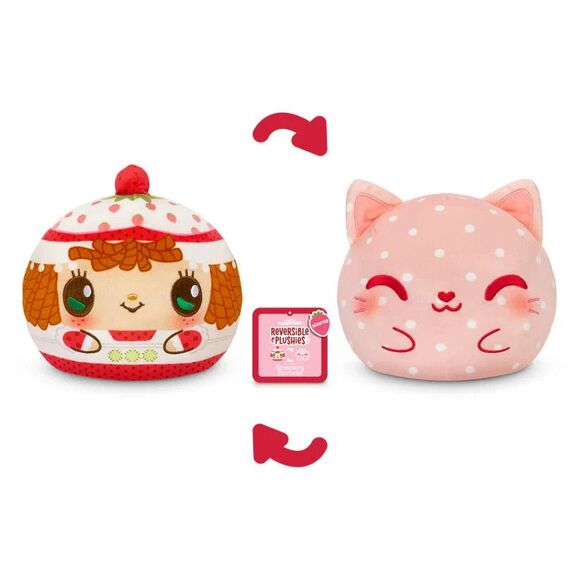 Strawberry Shortcake/Custard Reversible Plushie Scented Tee Turtle - Picture 1 of 6
